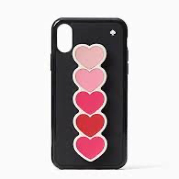 ❤️❤️❤️Kate Spade ombre heart iPhone XR stand case❤️❤️❤️ - Picture 4 of 6